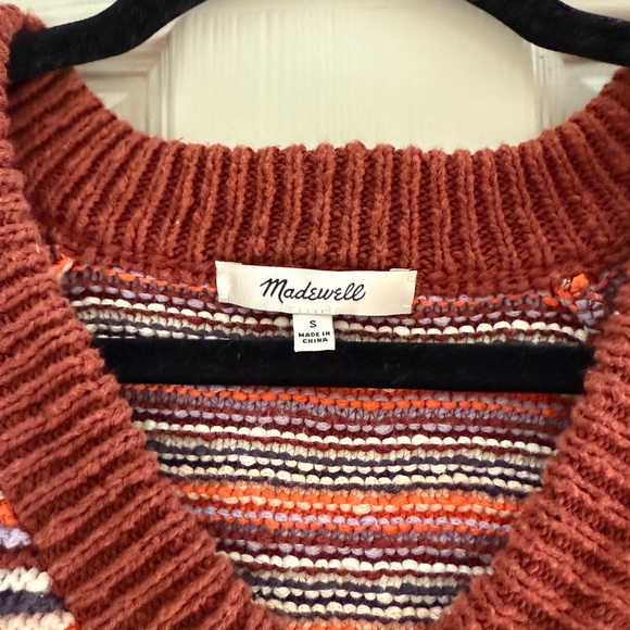 Madewell Size small Colorful Open Knit Sweaterter - Picture 2 of 3